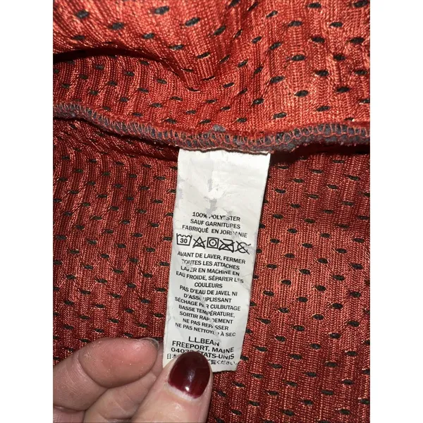 LL BEAN Gray Outdoor Vest Mountain Deep Pile Sherpa Fleece Vest Full Zip XL - Image 5