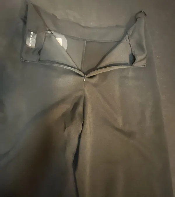 White Fox Women's Black High Waisted Dress Trousers Size M - Image 7