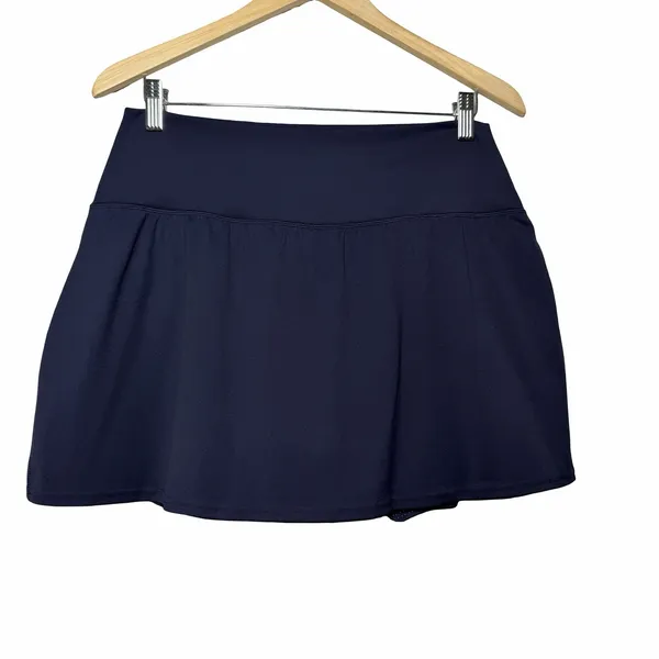 Quince Ultra-Form Tennis Skort Womens XL Deep Navy Athletic Golf Active Skirt - Image 4