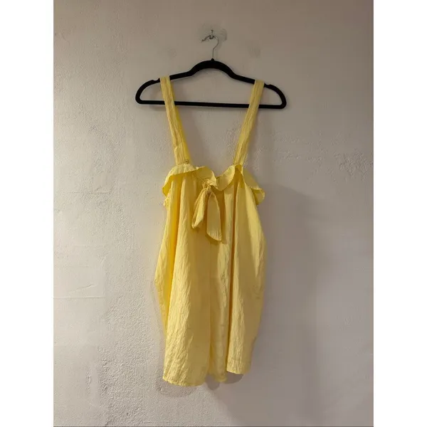 NEW Intimately Free People Forever Young Satiny Romper in Yellow Small - Image 2