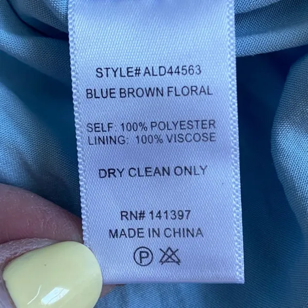 ASTR the Label‎ Blue Brown Floral Lace Up Cutout Midi Dress ALD44563 Small - Image 5