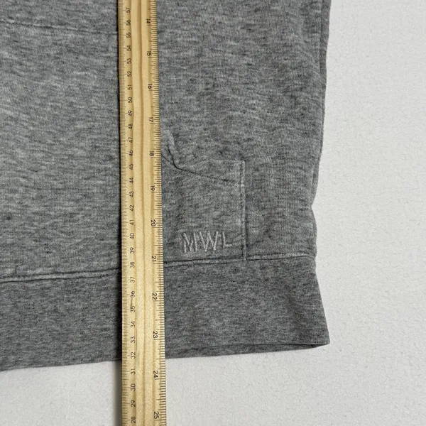 Madewell MWL Betterterry Full-Zip Hoodie Sweatshirt Size M Gray Cozy Lounge‎ - Image 6