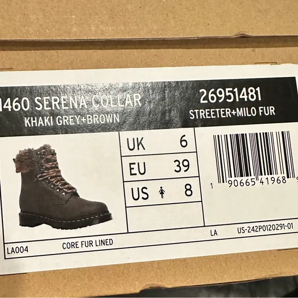 Dr Martens Brown Serena Hiking Casual Boots 8 - Image 3