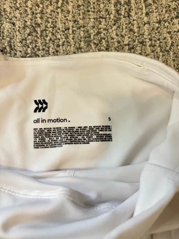 All in Motion Athletic Skirt White Pleated - Image 3