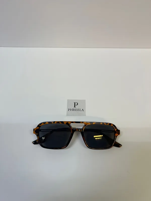 Leopard aviator sunglasses / metal aviator leopard brown sunglasses - Image 5