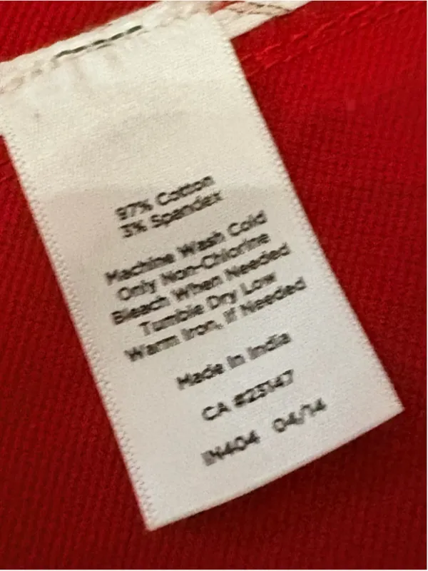 Talbots Red Cotton Twill Utility Field Jacket, Size M (21” PTP) - Image 13