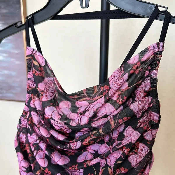 Free People Intimately free butterfly‎ Milkshake Mesh Bodysuit size L - Image 9