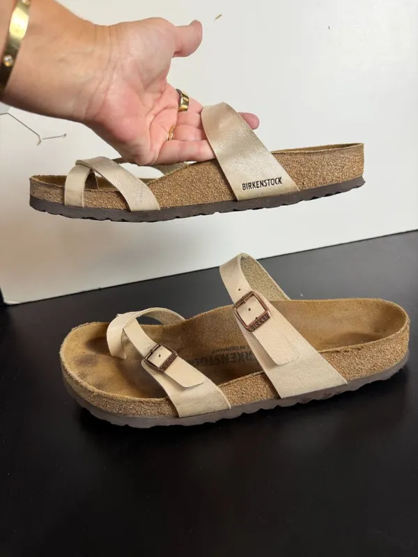 Birkenstock Mayari Sandals Graceful Pearl White Size 40 - Image 3