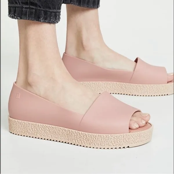 Melissa Puzzle Ad Open Toe‎ Slip On Platform Shoes - Image 2