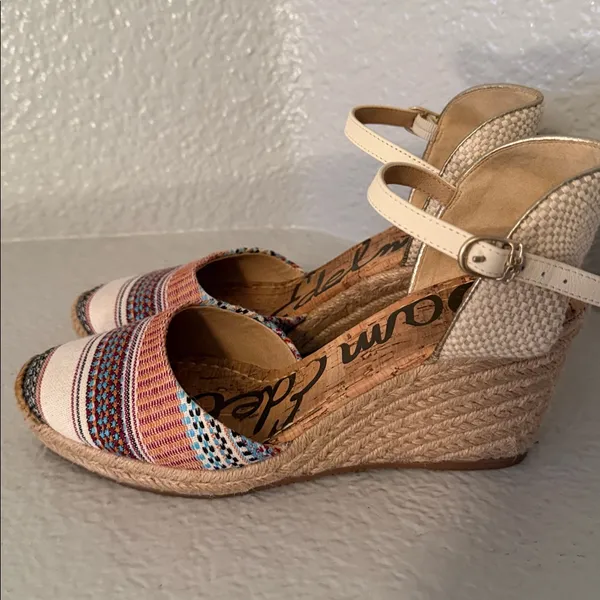 Sam Edelman Payton Espadrille Flats Size 8 Natural Jute Platform Summer Shoes - Image 4