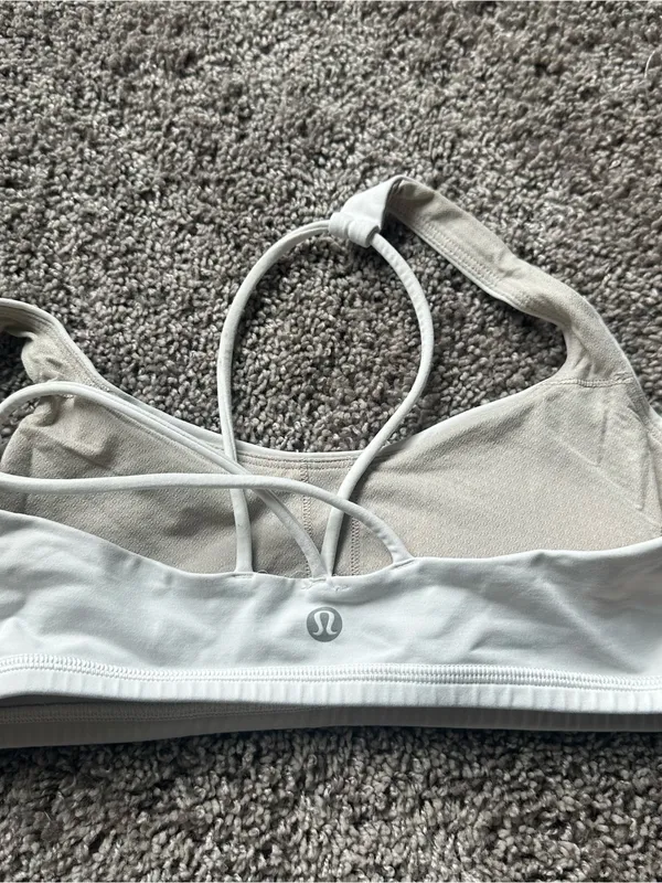 lululemon athletica White Strappy Sports Bralette - Image 2