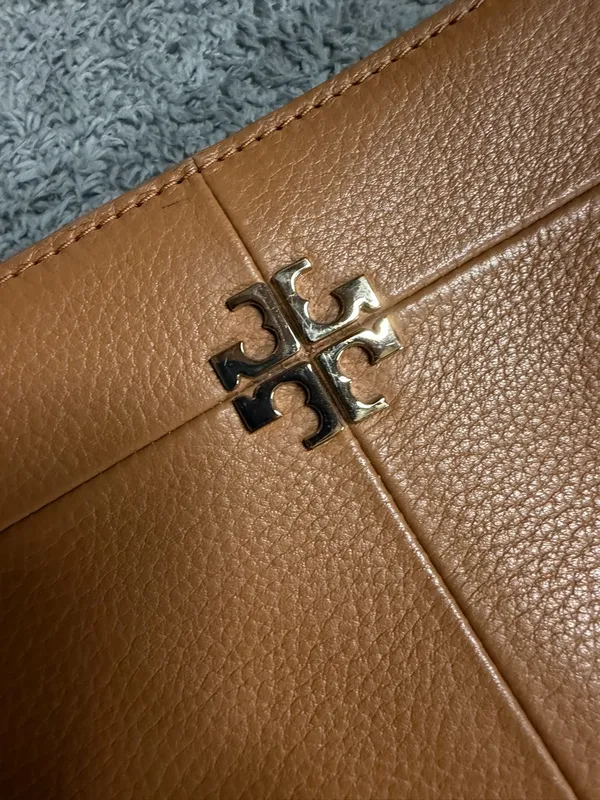 Tory Burch Ivy Crossbody Bag Brown Pebbled Leather - Image 12