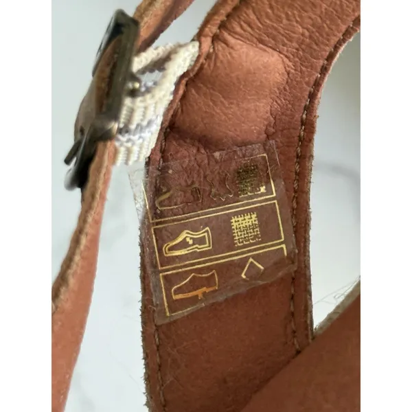 Toni Pons Atenes Platform Block Heel Espadrille Sandal Size 37 Beige Tan NWOT - Image 8