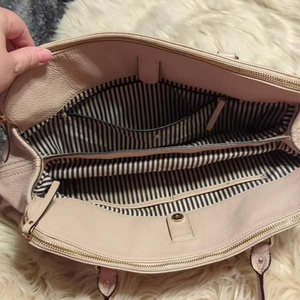 Kate Spade Cream Leather Handbag - Image 5