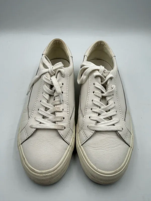Madewell MWL Classic White Lace-Up Sidewalk Sneakers - Image 4
