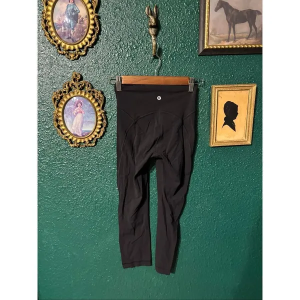 Lululemon Get Centered High Rise Crop 21" Leggings Black - Image 2