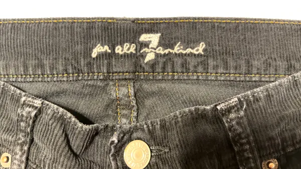 7 For All Mankind Black Flare Jeans - Image 5