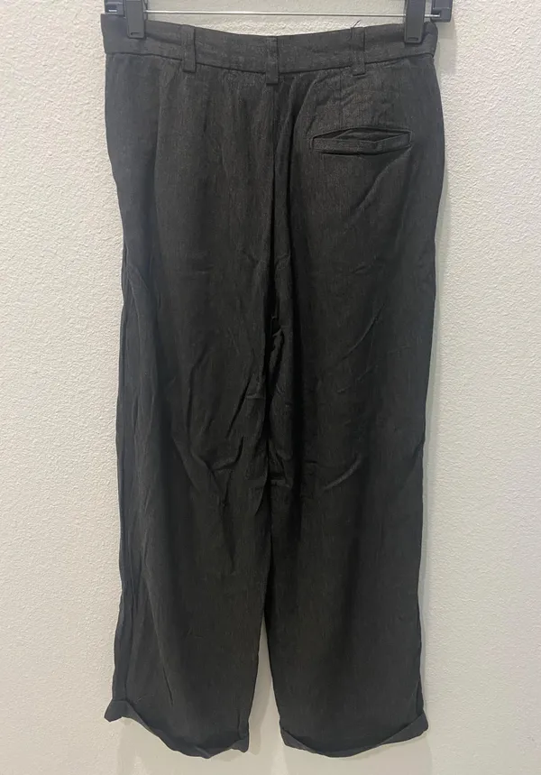 Gap Gray High Waisted Trousers Size 8 - Image 3