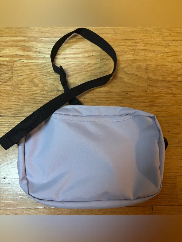 Muji Lavender Preppy Outdoor Gorpcore Crossbody Adjustable Travel Bag Medium - Image 3