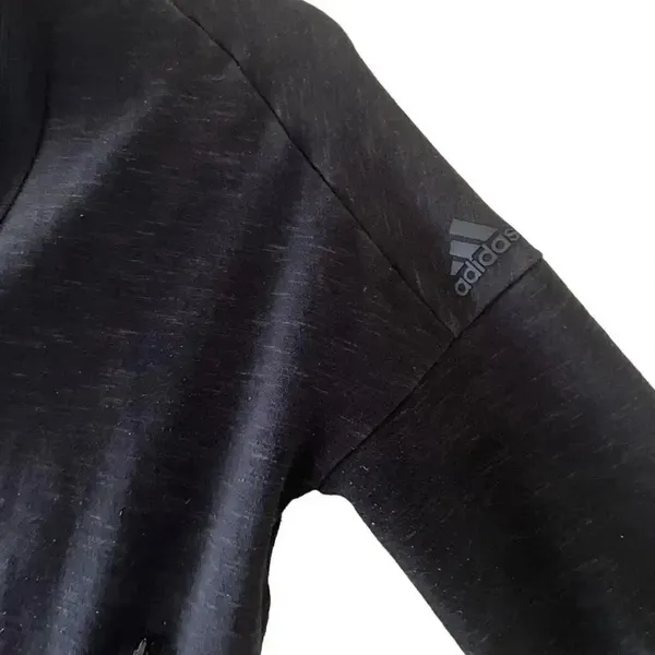 Adidas Heart Racer Track Tops Sporty Lightweight Jacket Black SZ M # 1787 - Image 6