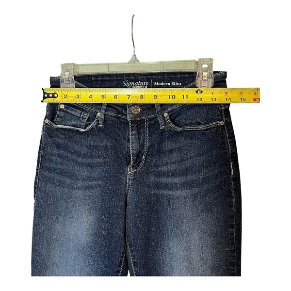 Signature By Levi Strauss & Co Jeans Womens 6 Blue Modern Slim Straight Denim - Image 9