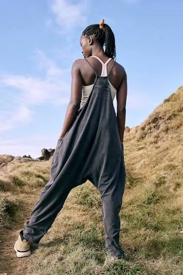 Free People Movement Hot Shot Onesie Washed Black - Image 2