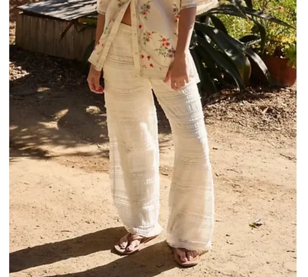 Free People Lace Pants NWOT - Image 3