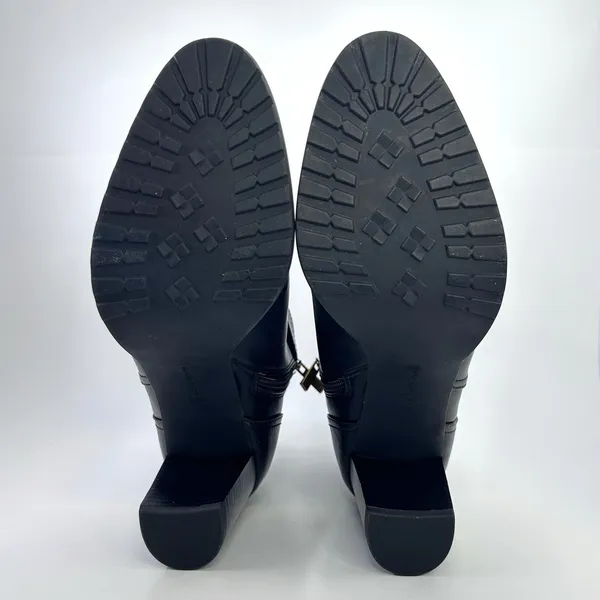 Giani Bernini Ninha Booties Size 10 Black Block Heel Buckle Dress Boots NWOB - Image 12