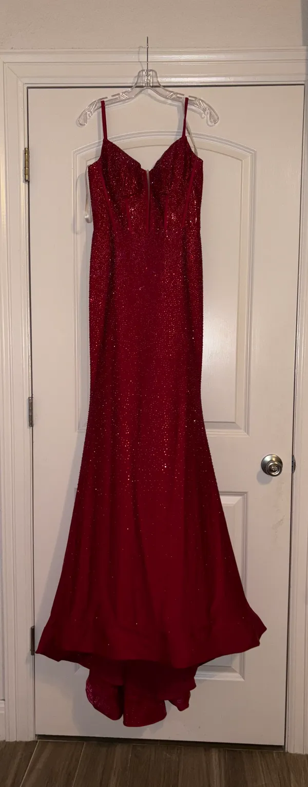 Sherri Hill Red Prom Dress - Image 2