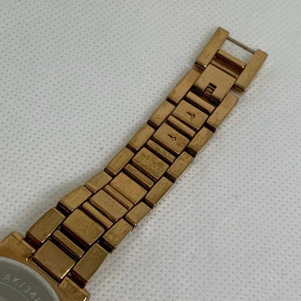 Anne Klein women watch rose gold tone small second 35mm round quartz running - Image 7