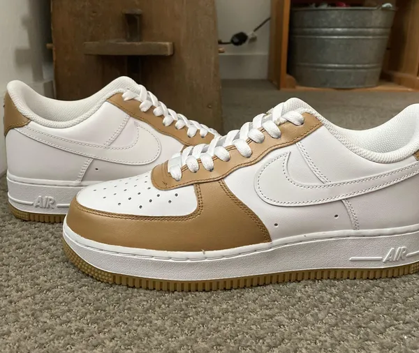 Custom Air Force Ones White Size 9 - Image 2