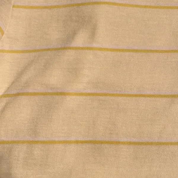 Everlane The Organic Cotton Crew Tee yellow stripe Size S NWT - Image 4