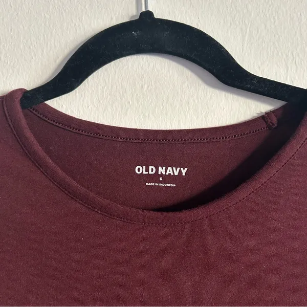 Old Navy • Maroon Long Sleeve Bodysuit - Image 3