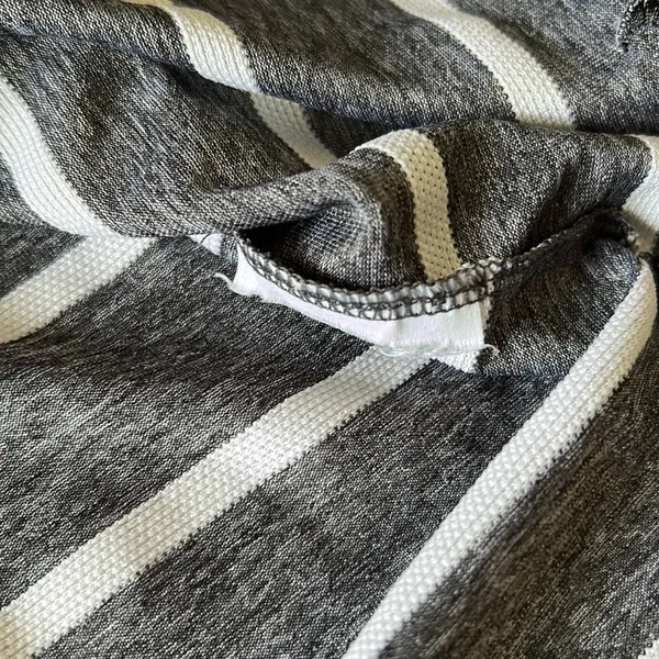 Nike dryfit grey white striped polo sporty golf tennis athletic tank top S - Image 6