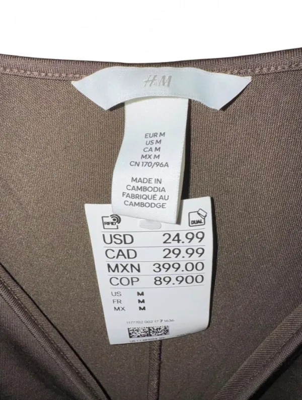 H&M Dress Maxi Brown - Image 3