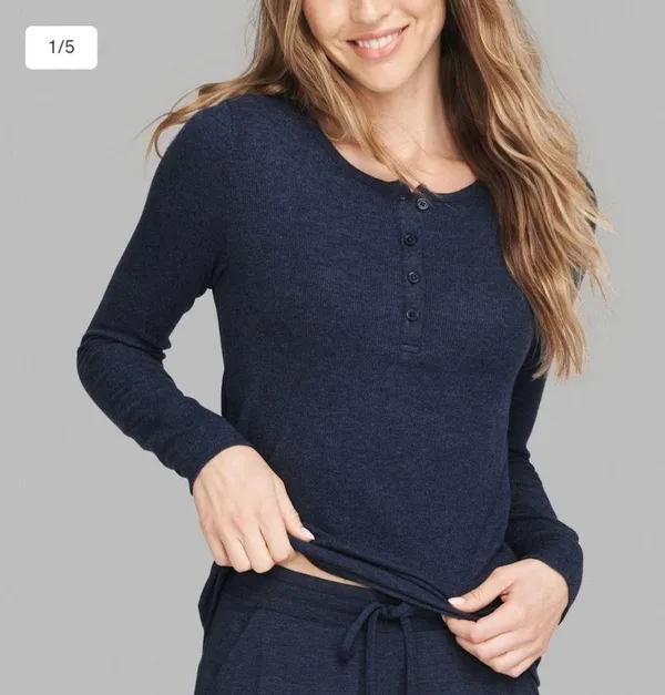 Women's Downtime Henley Size M - Image 3