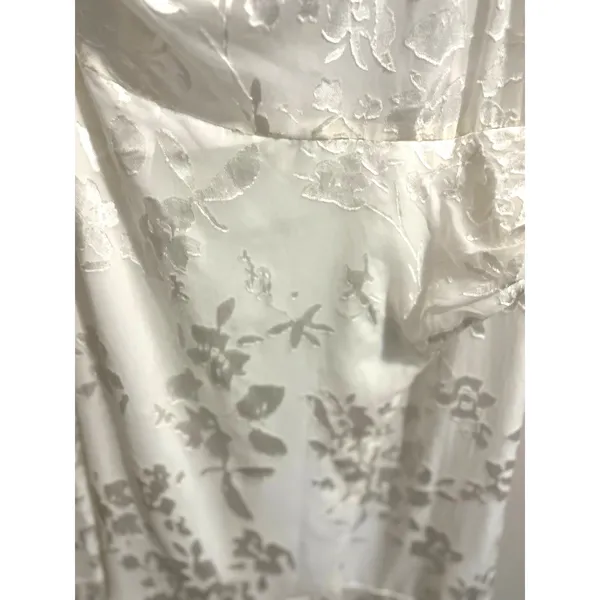 NWT ASTR the Label Santorini Midi Dress in White One Shoulder Flowy Chiffon sz M - Image 9
