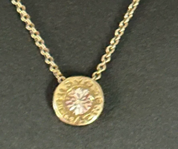 Coach gold tone crystal logo pendant necklace - Image 6