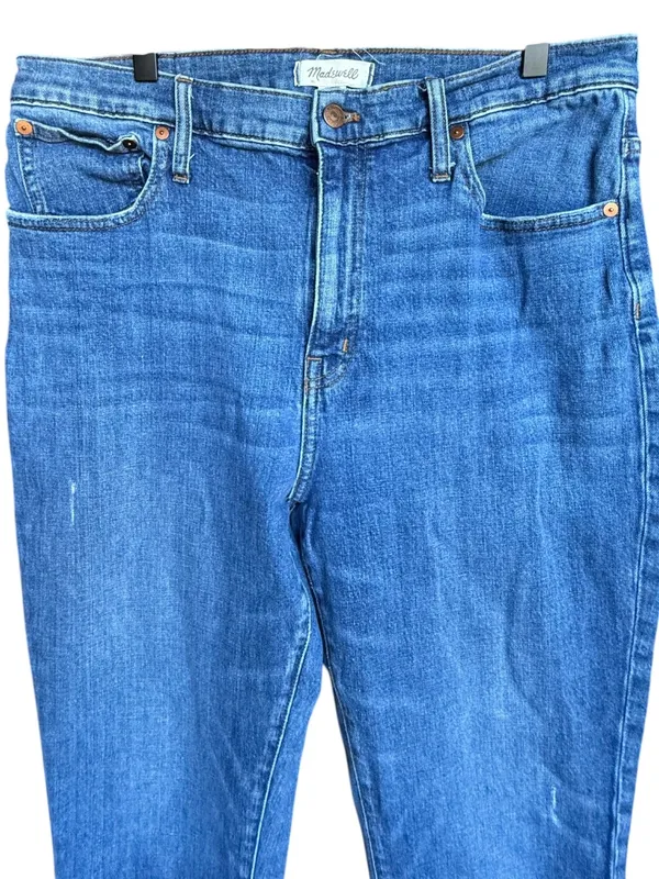 Madewell The High-Rise Slim Crop Boyjean in‎ Barksdale Wash Sz 32 - Image 7