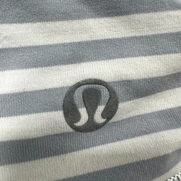 Lululemon Energy Bra Classic Stripe White Silver Fox Luxtreme Sweat Wicking 12 - Image 3