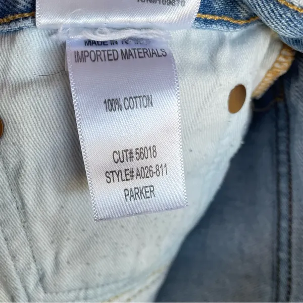 Agolde Parker Vintage Cut Off Denim Shorts Swapmeet Size 28 Free People - Image 9