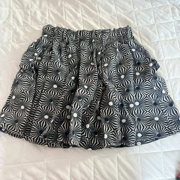 Free People Womens Size XS So Much Sun Celestial Skirt Pockets‎ Black Cotton - Image 6