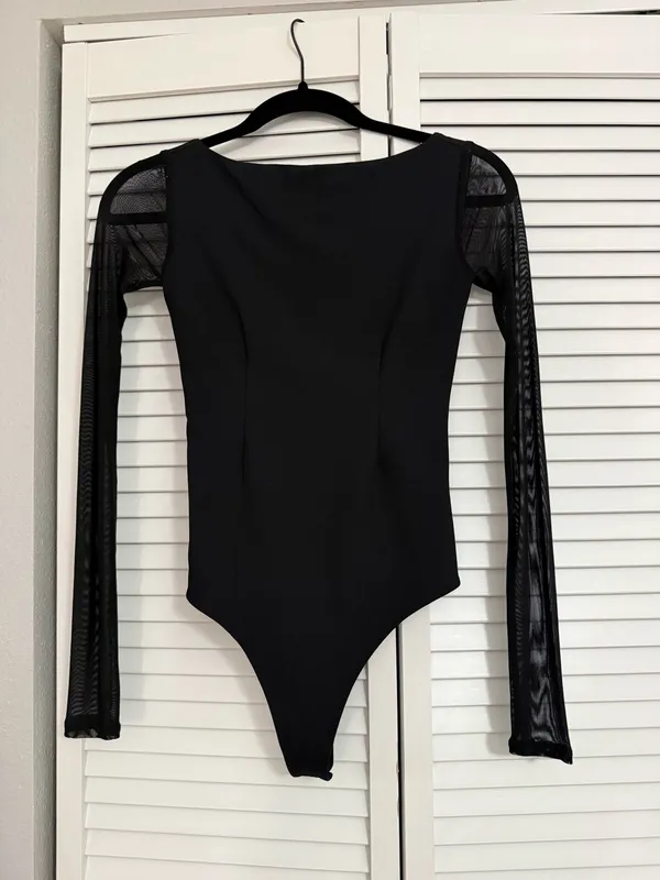Abercrombie Bodysuit Black Long Sleeve - Image 2