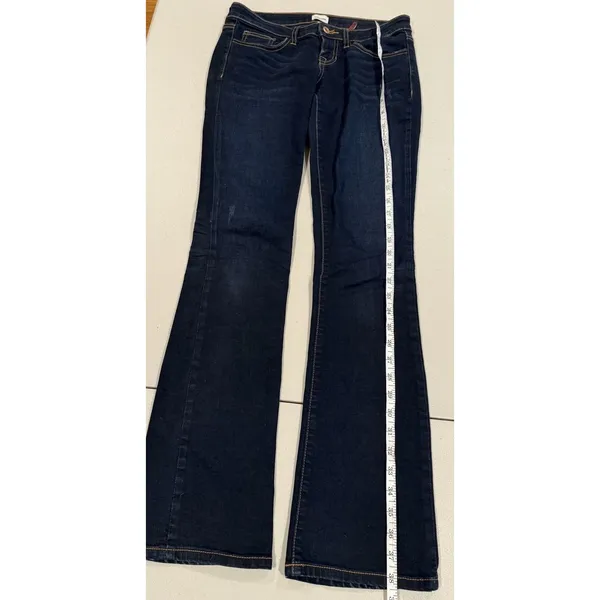Sneak Peek Y2K Boot Cut Jeans Womens 29** Low Rise Stretch Distressed Travel - Image 5