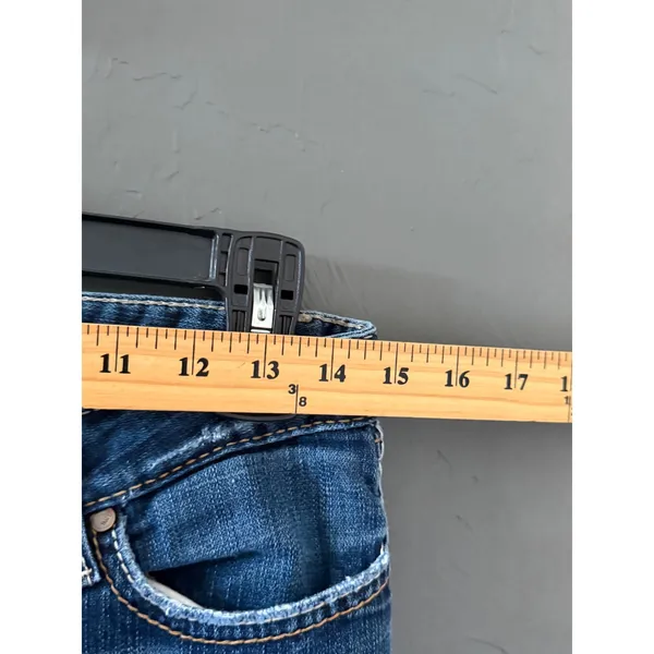 BKE Sabrina‎ Bootcut Jeans Womens 28 Tall Medium Wash Low Rise Denim Buckle - Image 5