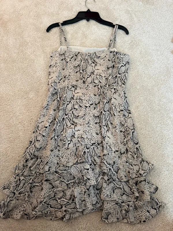 Bardot Snakeskin Mini Dress - Image 6