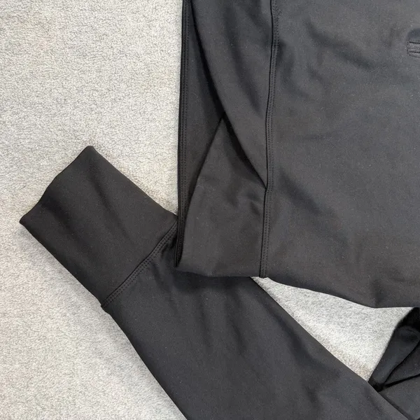 Yogalicious Lux Nola Cropped Half Zip Activewear Top Black Women's XL Thumbholes - Image 2