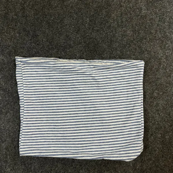 Brandy‎ Melville Blue White Striped Tube Top Strapless Crop Bodice Made in Italy - Image 4