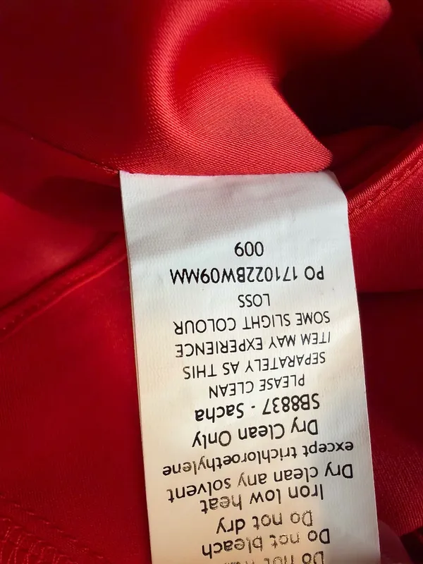 House of CB London Sacha Holiday Mini Dress Red Size Small - Image 8
