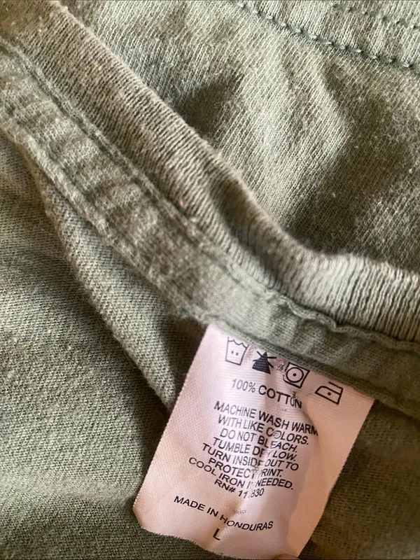 ARMY Graphic Tee in Olive Green Womens Sz Large - Image 5